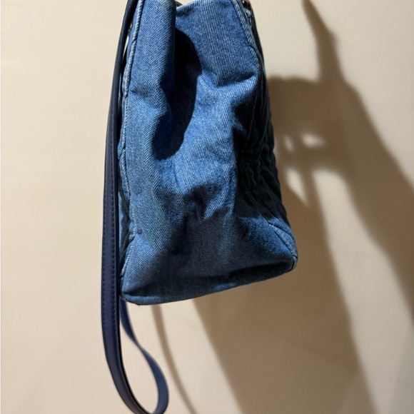 Kate Spade Briar‎ Lane Quilted Denim Meena Satchel Bag T - Picture 2 of 12
